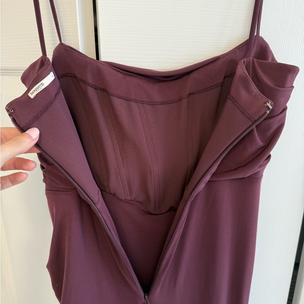 House of CB Dark Cherry Milena Corset Dress - Picture 6 of 8